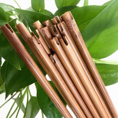 100pcs Archery 33in 50-55lbs slef Nock Shaft Traditional Bamboo Arrows Straight