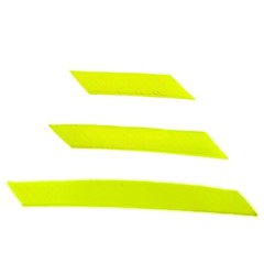 12pk Natural Feather Fletches «Low-Profile» (9mm) choose Length (5-10cm) +Color