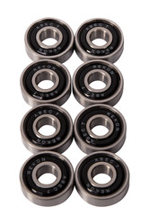 Rekon ABEC-7&9 Skateboard Bearings White Black Silver Outer