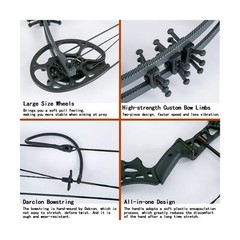 Youth Compound Bow Set 15-45 Lbs for Teens and Beginner, Package with Archery…