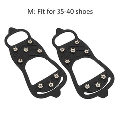 A Pair Anti-Slip Shoe Spikes For Snow Walking And Climbing M Size Popular