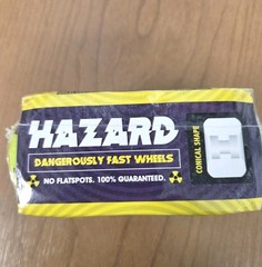 Hazard CS formula 101A 53mm safety yellow skateboard wheels new 10176009