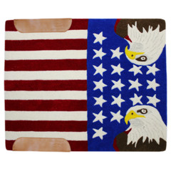 American Pride Bald Eagle New Zealand Wool Western Saddle Blanket Pad 34″ x 38″