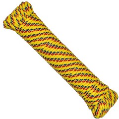 100 ft Poly Rope, Diamond Braided 1/4 inch Rope for Outdoors, Hiking, Camping…