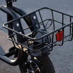 FOLDABLE ELECTRIC SCOOTER ADULT LONG RANGE E-SCOOTER WITH SEAT & CARRY BASKET