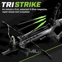 Demun Tri Strike Compact Crossbow 175 FPS Package Black Camo