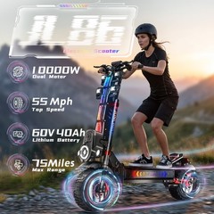5000W/6000W/10000W Daul Motor, Huge Heavy Duty Electric Off-Road Scooter NFC 60V