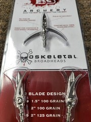 B3 Archery EXO2 Exoskeletal 2″ 2 Blade 100 Grain 3 Pack Broadhead