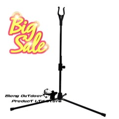 1X Bow Stand Archery Recurve Bow Holder for Hunting Shooting Outdoor Sport Black