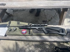 Crosman Fire .177 Break Barrel Air Rifle Nitro Piston, 1200 FPS with bag