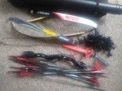 Galaxy Solstice Recurve w/ Aspire And Meteor Limbs And Accessories.