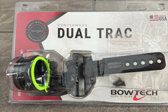 NEW Bowtech Centermass Dual Trac Sight RH .019 pin w/yardage Tape
