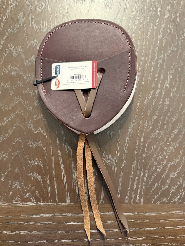 Weaver Leather Cinch Guards Burgundy/Brown NEW
