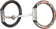 Classic Equine Floral Scroll Tool Box D-Ring Bit with Square Bar