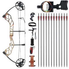 19-70lbs Adjustable Hunting Compound Bow Set 320FPS for Archery RH Shooting