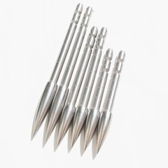 12pcs Archery Arrowheads Insert Tips 100-200gr Field Point 4.2mm Arrow Shaft DIY