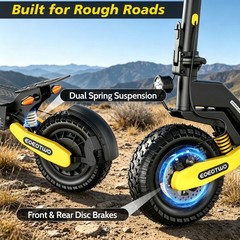 1200W Adults Electric Scooter 30MPH 25Miles 48V 13AH 11»Off-road E-Scooter UL