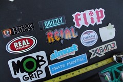 Flip Real Almost Grizzly Alien Workshop Mob Skateboarding STICKERS – Lot of 11