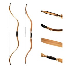 AF Archery Oak & Bamboo Tatar Recurve Bow 54″ 40lbs Traditional Horse Bow