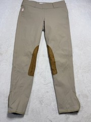 Tailored Sportsman Trophy Hunter Breeches 30 Regular Tan Knee Patch USA Made