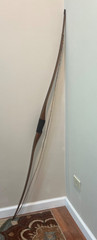 white bison traditional longbow by steve hohensee