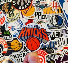 31pcs NBA Basketball Stickers – All Team Logos – Waterproof Vinyl Stickers