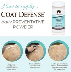 COAT DEFENSE Daily Preventative Powder & Rain Rot Treatment for Horses | 16oz