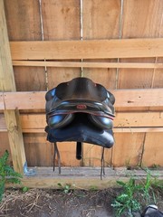 kent & masters Monoflap Saddle 17 wool flocked- Changeable gullet