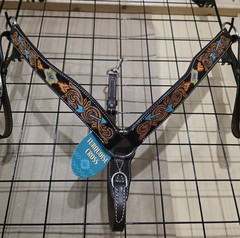 BRAND NEW Weaver Turquoise Cross Collection Navajo Arrow Contoured Breast Collar