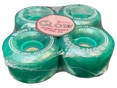 Bont Glow LED Light Up Wheels 62x38mm 83A Pack Of 4 Misty Teal