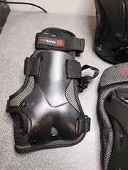 Set of 6 Skateboard Pads Knee & Elbow Pads & Wrist Guards fr Roller Skating Sz L