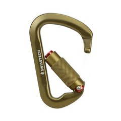 Swiss Tech 30KN Climbing Carabiners, 2 pack, Auto Locking, Lightweight, 7075 Alu