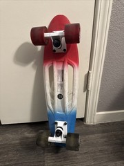 Halo Rise Above 22 InchSkateboard USA Patriot Red White Blue With Handle Cruiser