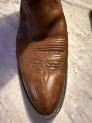 Vintage Justin 1470 Western Cowboy Boots Brown Leather Mens 8.5D US Ranch Rodeo