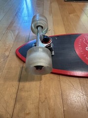 Kryptonics CALIFORNIA Skateboards Gray & Red EST 1965 FAST RELIEF 23 in. long