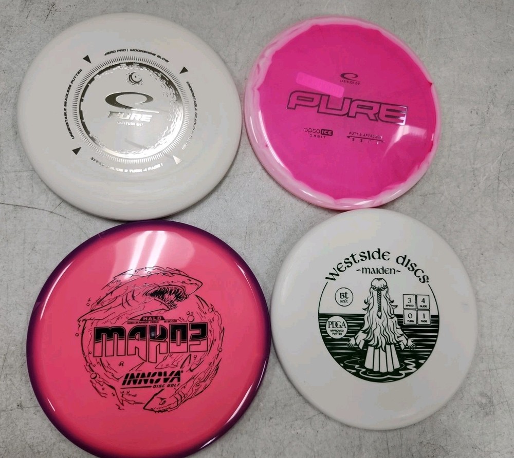 Assorted Discs for Disk Golf. Set of 4