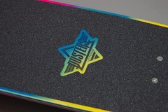 Dusters 31″ Keen Retro Fades Blue/Pink/Yellow Cruiser Skateboard Complete
