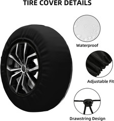 Spare Tire Cover Mountain Lake Tree Landscape Wheel Covers Weatherproof Universa