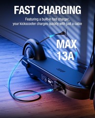Fast Charging Power Cable for Segway Ninebot MAX G30/G30P/G3/G2 – 9FT UL Listed