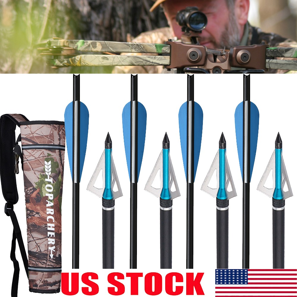 20 inch Crossbow Bolts Carbon Crossbow Arrows for Outdoor Hunting Bolts Practice