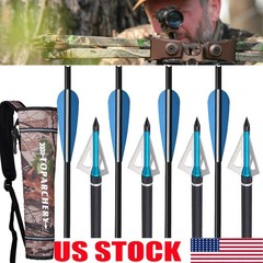 20 inch Crossbow Bolts Carbon Crossbow Arrows for Outdoor Hunting Bolts Practice