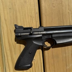 Crosman P1322 American Classic Pneumatic Pellet 22 Cal Air Pistol – Black