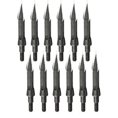 24Pcs Archery Broadheads 112Grain Arrowheads Screw-in Arrow Tips for Bow Hunting