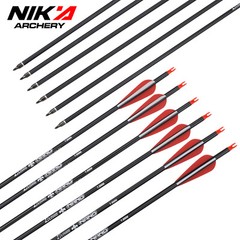 Mixed Carbon Arrow Archery Target Hunting Practice Arrows 26″ 28″ 30″ for Shoot