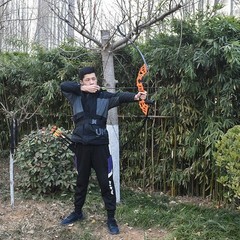 40 lb Recurve Bow 32＂ Draw Right Hand for Adults, Aluminum Alloy Riser,Orange