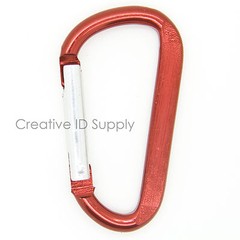 RED 2.25″ ALUMINUM D SHAPE CARABINER BELT CLIP HOOK WHOLESALE LOT 12-100 PCS