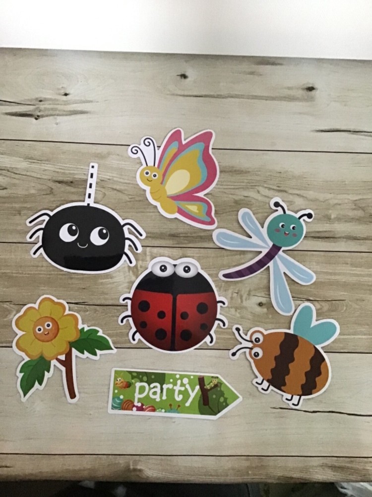 Childrens Butterfly Bugs Stickers Vinyl Waterproof PVC Luggage Laptop Decals Lot