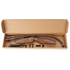 RH 60″ Archery Takedown Recurve Bow 25-60lbs &Carbon Arrows Set Shooting Hunting