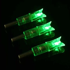 6/12Pcs 7.62mm Crossbow Arrow Lighted Nocks Fits Bolts Size 297-302 I.D Crossbow