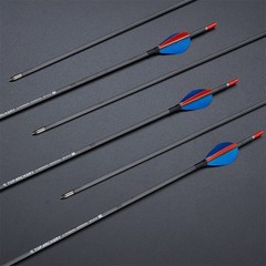 31″ PURE Carbon Arrows ID4.2mm SP500-1200 Fixed Tips for Bow Target Practice